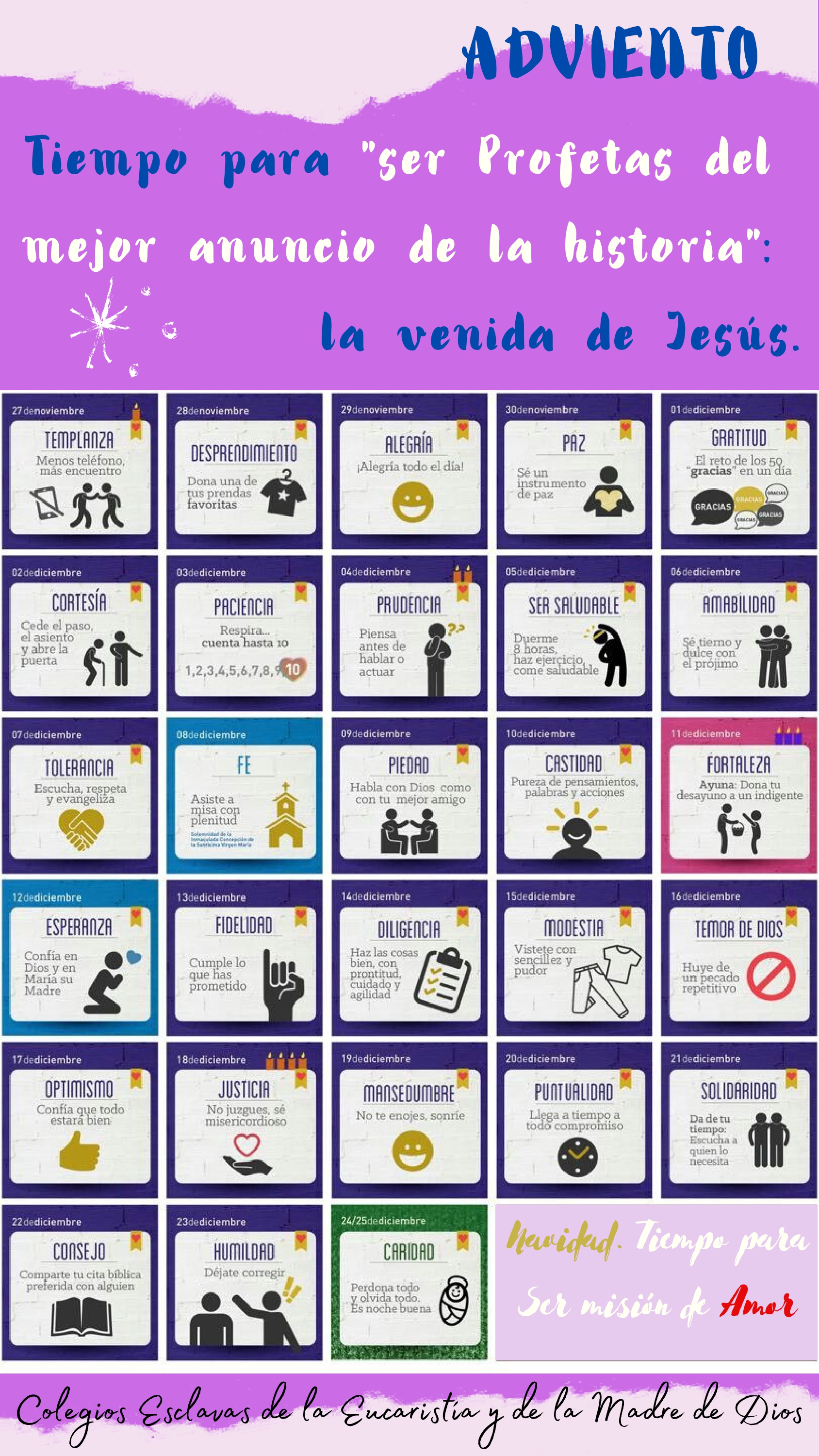 Calendario de Adviento 2022 / Colegio Mater Dei